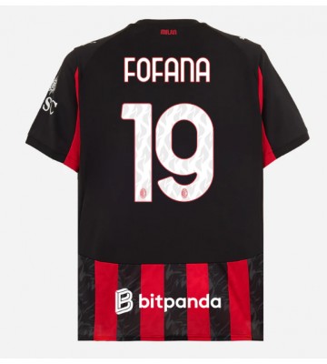AC Milan Youssouf Fofana #19 Replik Heimtrikot 2025-26 Kurzarm